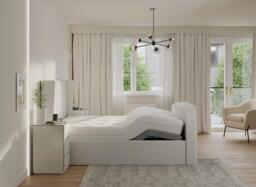 Foley Adjustable TV Bed - 6'0 Super king - Grey - thumbnail 3
