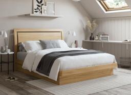 Isabella Wooden Ottoman Bed Frame - 4'6 Double - Brown