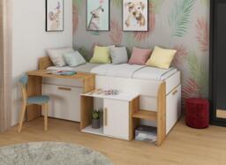Sasha Cabin Bed - 3'0 Euro single - White