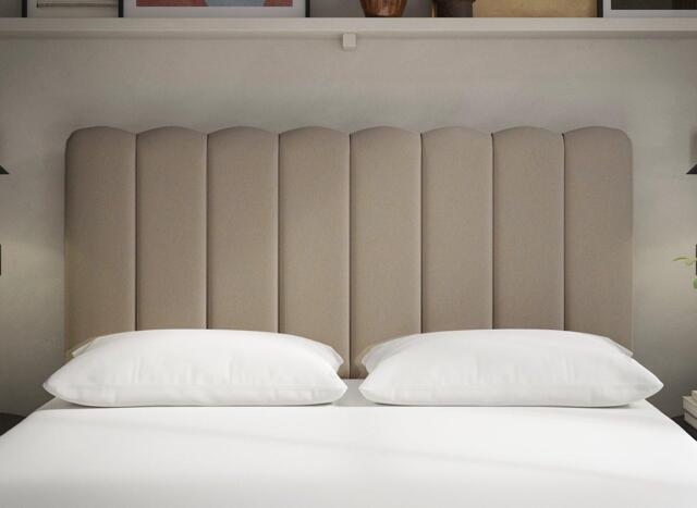Sealy Shard Headboard - 4'6 Double - Beige - image 1