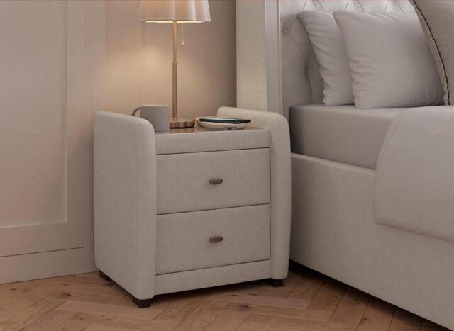 Deacon Bedside Table - Cream