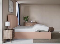 TEMPUR® Linford Sleepmotion Adjustable Upholstered Bed Frame - 4'6 Double - Pink - thumbnail 2