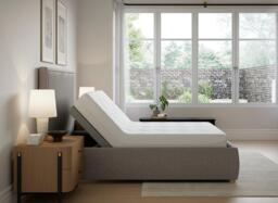 TEMPUR® Duxford Sleepmotion Adjustable Upholstered Bed Frame - 6'0 Super king - Grey - thumbnail 4