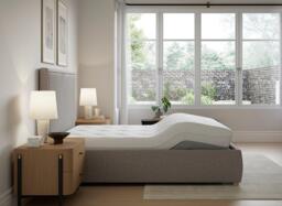 TEMPUR® Duxford Sleepmotion Adjustable Upholstered Bed Frame - 6'0 Super king - Grey - thumbnail 3