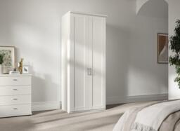 Dover 2-Door Wardrobe - White