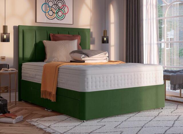 Dream Team Divan Bed Base - 6'0 Super king - Green