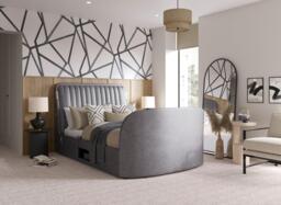 Yokohama TV Bed - 6'0 Super king - Grey - thumbnail 2
