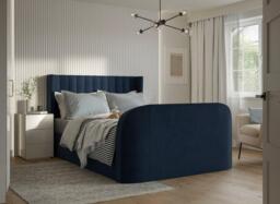 Foley TV Bed - 6'0 Super king - Blue - thumbnail 2