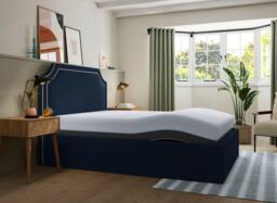 Silentnight Holden Sleepmotion Adjustable Upholstered Bed Frame - 5'0 King - Blue - thumbnail 3