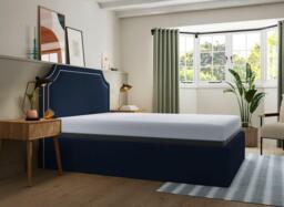 Silentnight Holden Sleepmotion Adjustable Upholstered Bed Frame - 5'0 King - Blue - thumbnail 2