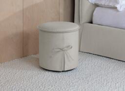 Sophie Conran Lulabelle Upholstered Storage Pouffe - Cream - thumbnail 1
