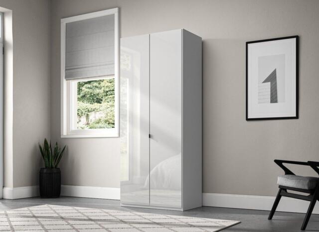 Kirkpatrick Wooden 2-Door Wardrobe - White