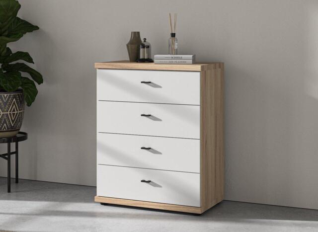 Roberts 4 Drawer Chest - White