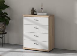 Roberts 4 Drawer Chest - White