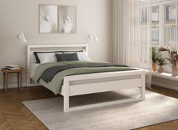 Wellow Wooden Bed Frame - 4'6 Double - White