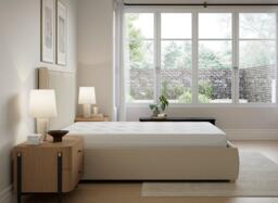 TEMPUR® Duxford Sleepmotion Adjustable Upholstered Bed Frame - 6'0 Super king - Cream - thumbnail 2