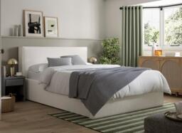 Bethany Upholstered Ottoman Bed Frame - 6'0 Super king - Grey - thumbnail 1