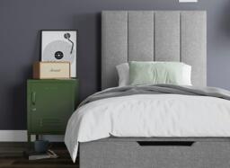 Ealing Ottoman Bed Frame - 3'0 Single - Silver - thumbnail 4