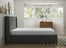 Silentnight Payton Sleepmotion Adjustable Upholstered Bed Frame - 4'6 Double - Grey - thumbnail 2