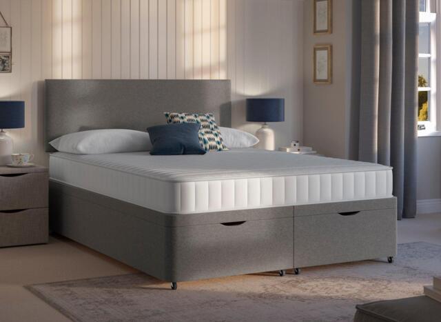 Dreams Workshop Ottoman Divan Bed Base - 4'0 Small double - Grey