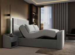 Quantum Adjustable TV Bed - 5'0 King - Grey