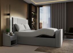 Quantum Adjustable TV Bed - 5'0 King - Grey - thumbnail 2