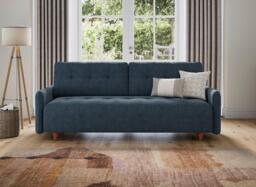 Wicklow 3-Seater Pull-Out Sofa Bed - Blue