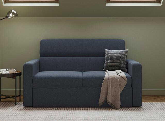 Shannon 2-Seater Pull-Out Sofa Bed - Blue - image 1