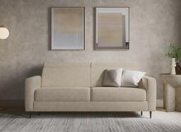 Amalfi 3-Seater Pull-Out Sofa Bed - Beige