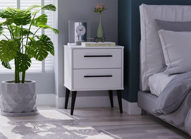 Oregon Bedside Table - White - image 1