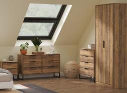 Dakota 6-Drawer Chest - Brown - thumbnail 2