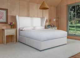 Sophie Conran Celeste Divan Bed Base and Headboard - 4'6 Double - White - thumbnail 1