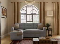 Larne 3-Seater Pull-Out Sofa Bed - Grey