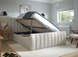 Davies Ottoman Bed Frame - 3'0 Single - Grey - thumbnail 2
