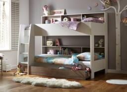 Erin Bunk Bed - 3'0 Euro single - White - thumbnail 1