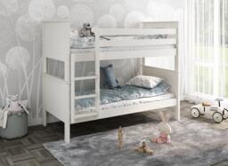 Northwood Bunk Bed Frame - 3'0 Single - White - thumbnail 1