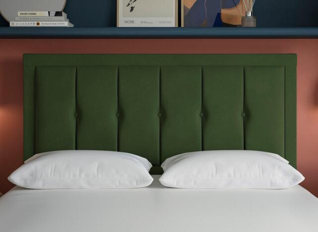 Dream Team Malham Headboard - 4'0 Small double - Green - image 1