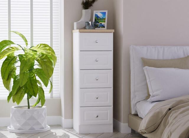 Texas 5-Drawer Tall Boy - White - image 1