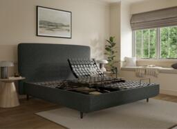 TEMPUR® Sensory Arc Adjustable Upholstered Bed Frame - 5'0 King - Grey - thumbnail 6