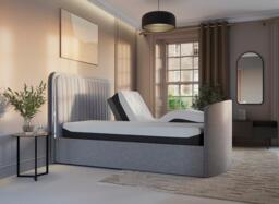 Alexis Adjustable TV Bed - 5'0 King - Grey