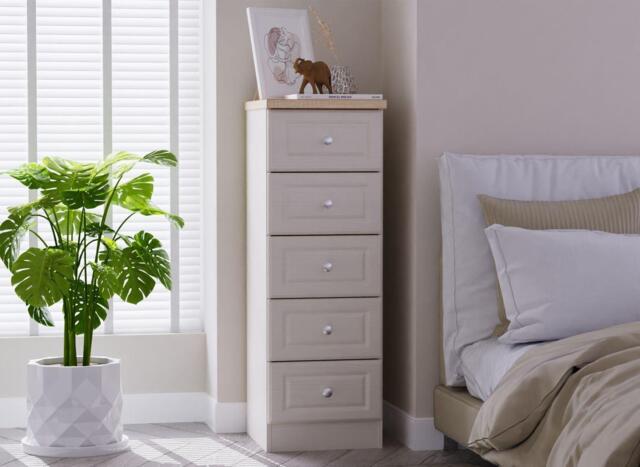 Texas 5-Drawer Tall Boy - Cream - image 1