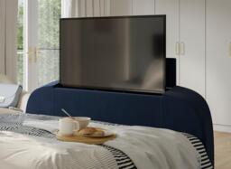 Foley Adjustable TV Bed - 6'0 Super king - Blue - thumbnail 7
