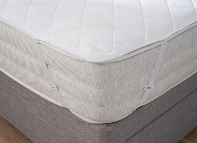 Flaxby Quilted Pure Cotton Mattress Protector - 5'0 King - image 1