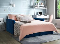 Hazel 2-Seater Sofa bed - Blue - thumbnail 3