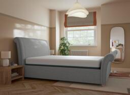 Delaware Sleepmotion Adjustable Upholstered Bed Frame - 4'6 Double - Grey - thumbnail 2