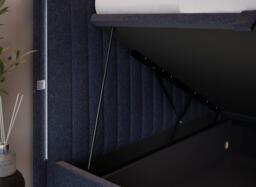 Alexis TV Bed - 4'6 Double - Blue - thumbnail 6