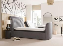 Yokohama Adjustable TV Bed - 6'0 Super king - Grey