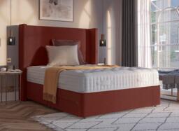 Flaxby Sprung Divan Base - 6'0 Super king - Red