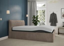 Silentnight Perrie Sleepmotion Adjustable Upholstered Bed Frame - 4'6 Double - Grey - thumbnail 3