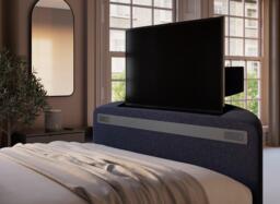 Alexis TV Bed - 6'0 Super king - Blue - thumbnail 5